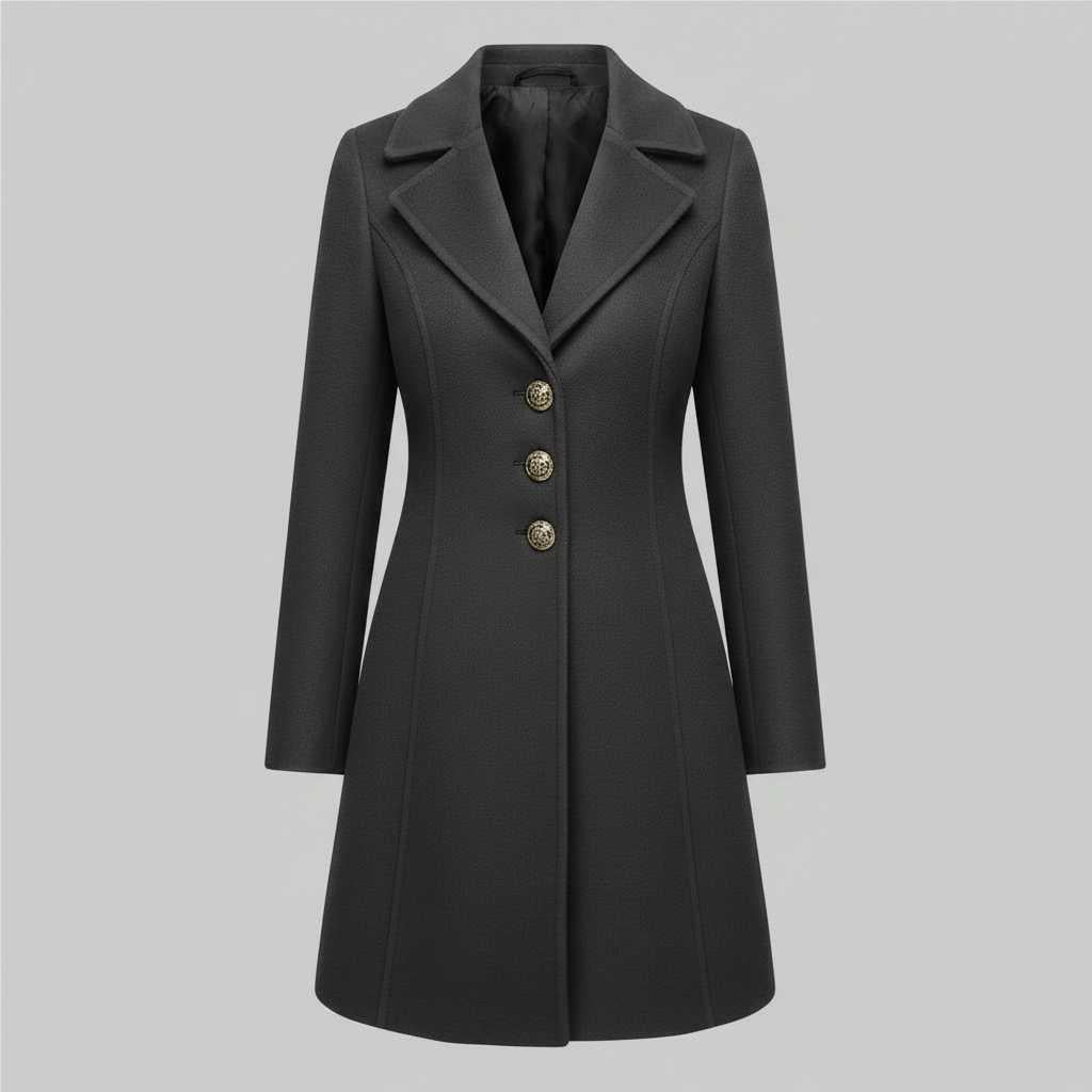 Elegant Wool Coat | Women's Winter Outerwear for Cold Seasons
