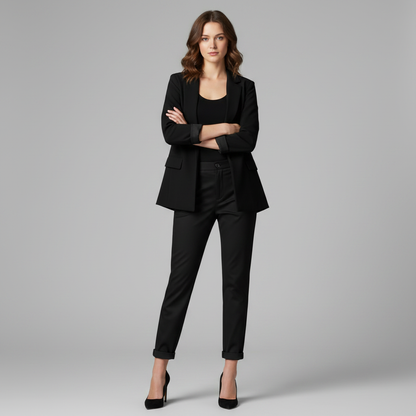 Elegant Black Pants | Women's High Waist Trousers