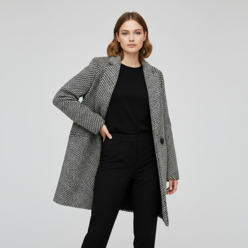Elegant Long Wool Coat | Women's Winter Outerwear