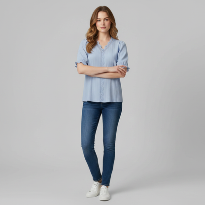 Elegant Puff Sleeve Blouse | Summer Tops for Women