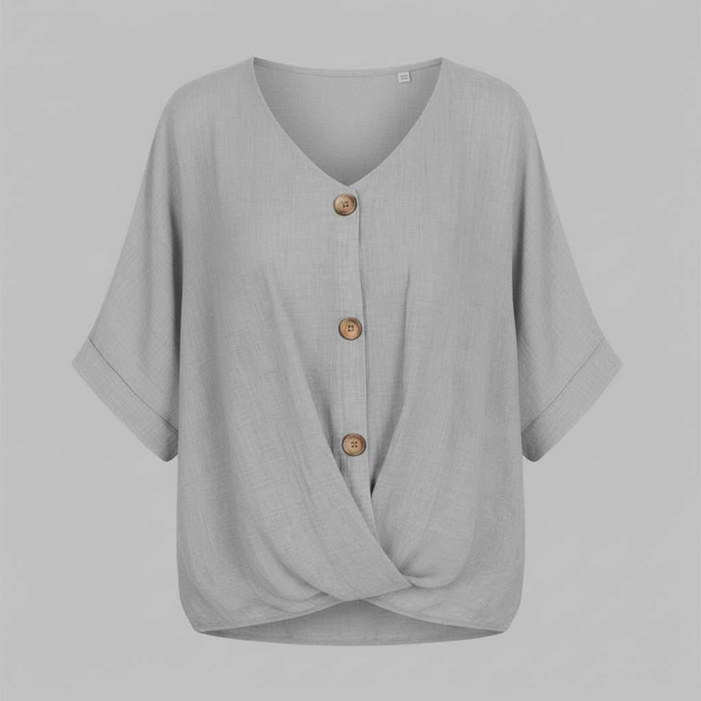 Elegant V-Neck Women's Blouse | Long Sleeve Fashion Top