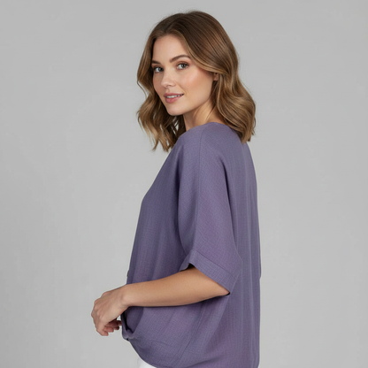 Elegant V-Neck Women's Blouse | Long Sleeve Fashion Top
