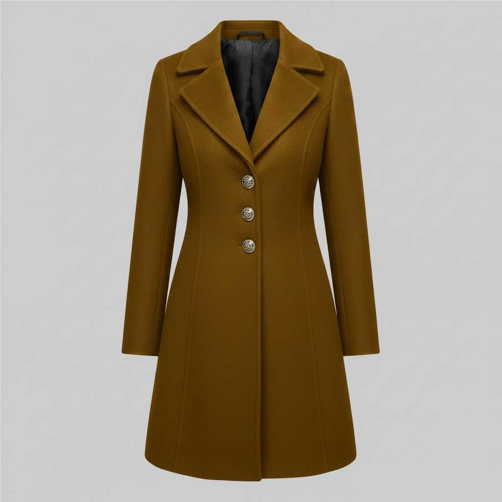 Elegant Wool Coat | Women's Winter Outerwear for Cold Seasons
