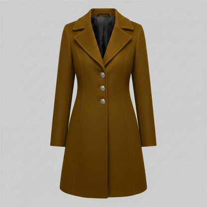 Elegant Wool Coat | Women's Winter Outerwear for Cold Seasons