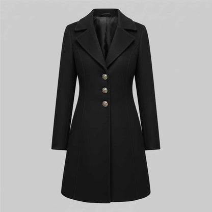 Elegant Wool Coat | Women's Winter Outerwear for Cold Seasons