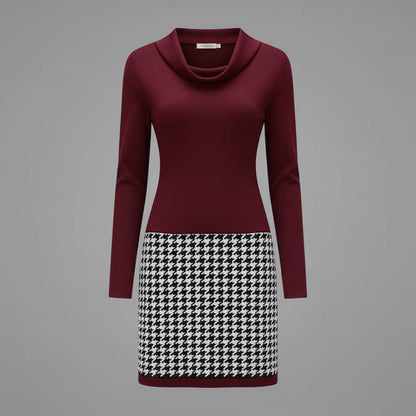 Mara | Elegant Women's Formal Dress with Unique Pattern
