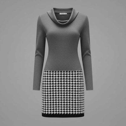 Mara | Elegant Women's Formal Dress with Unique Pattern