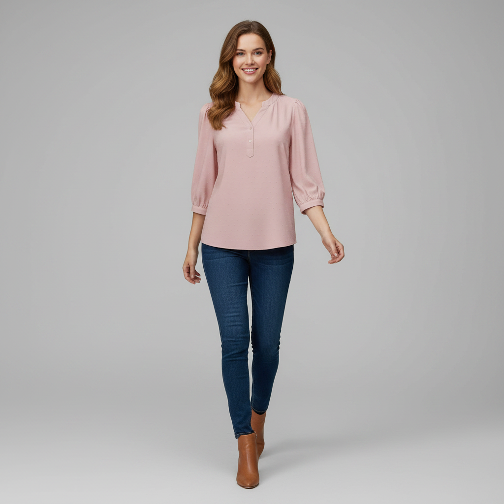 Silk Patchwork Women's Blouse | Versatile Summer Top