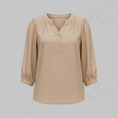 Silk Patchwork Women's Blouse | Versatile Summer Top