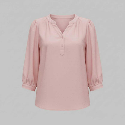 Silk Patchwork Women's Blouse | Versatile Summer Top